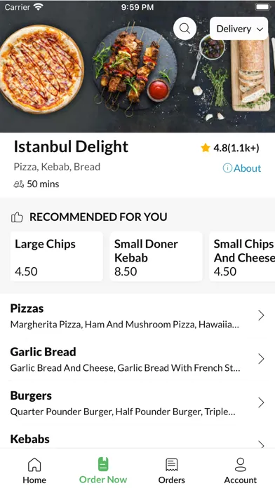 Ảnh chụp màn hình của Istanbul DelightGreat Yarmouth