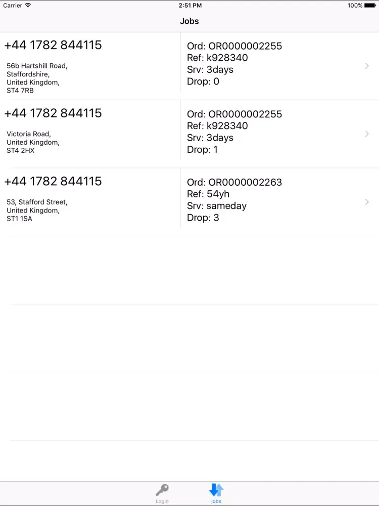 ReDeTrack PDA iPad  Screenshots