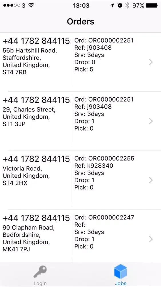 ReDeTrack PDA Screenshots