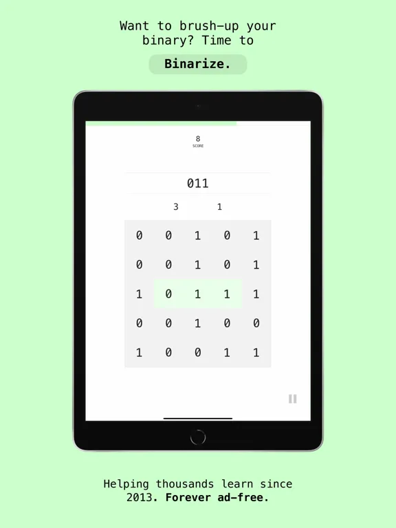 Ảnh chụp màn hình của Binarize iPad 