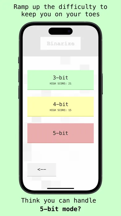 Ảnh chụp màn hình của Binarize