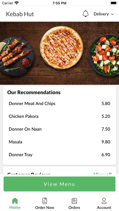 Ảnh chụp màn hình của Kebab Hut.