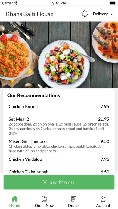 Khans Balti House. سکرین شاٹس