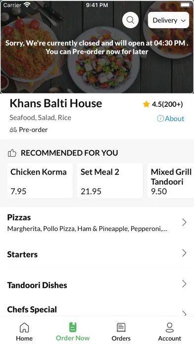 Khans Balti House. سکرین شاٹس