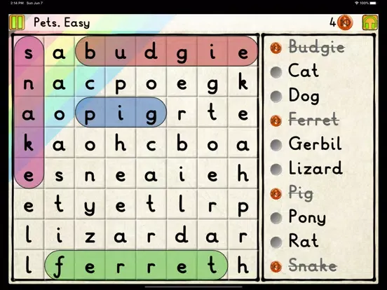 Tangkapan layar Great British Word Search iPad 