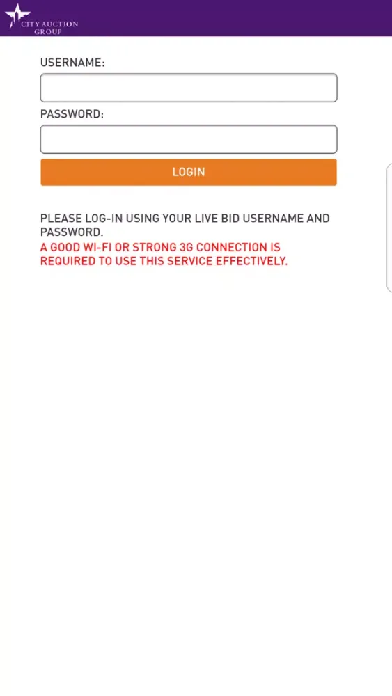 City Auction Group LiveBid 스크린샷