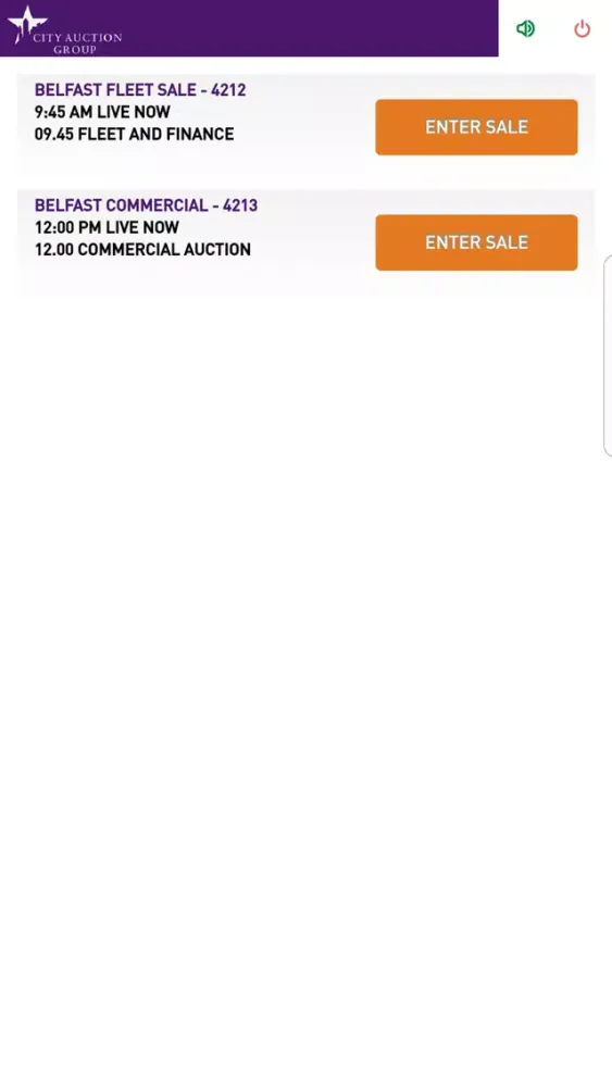 City Auction Group LiveBid 스크린샷