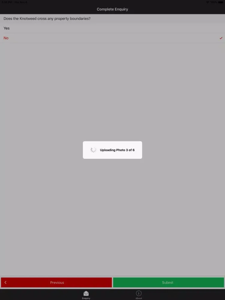 Screenshot di Knotweed Management Plan iPad 