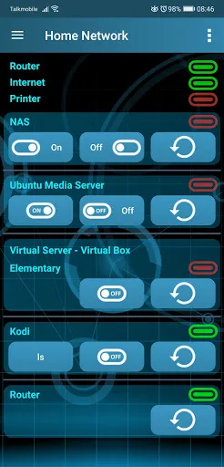 Ảnh chụp màn hình của Raspberry SSH & WOL Buttons