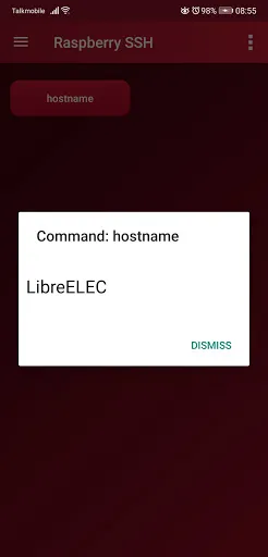 Ảnh chụp màn hình của Raspberry SSH & WOL Buttons