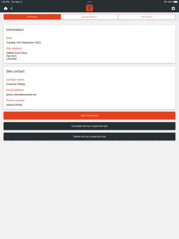 Скриншоты Theia Inspections & Fitting iPad 