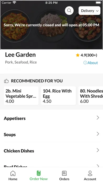 Capturas de tela do Lee Garden.
