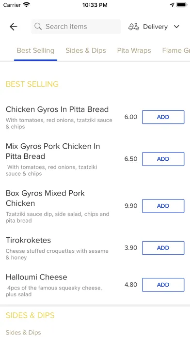 Ảnh chụp màn hình của Let's Greek