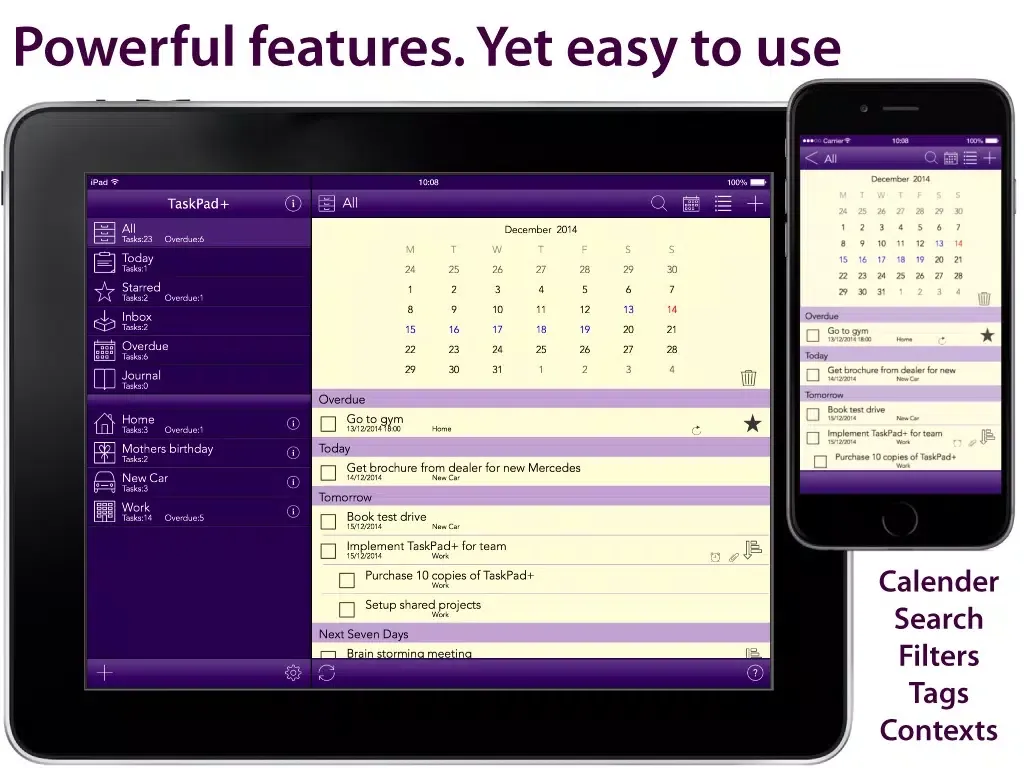 Task Pad+ Project Management made simple plus free sync iPad Screenshots