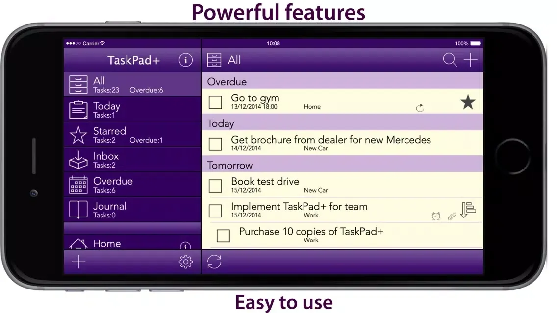 Task Pad+ Project Management made simple plus free sync Screenshots