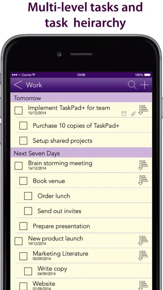 Task Pad+ Project Management made simple plus free sync Screenshots