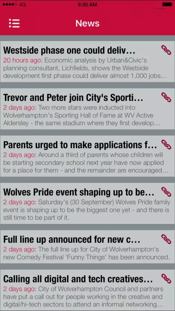 Capturas de pantalla de Wolverhampton City Council