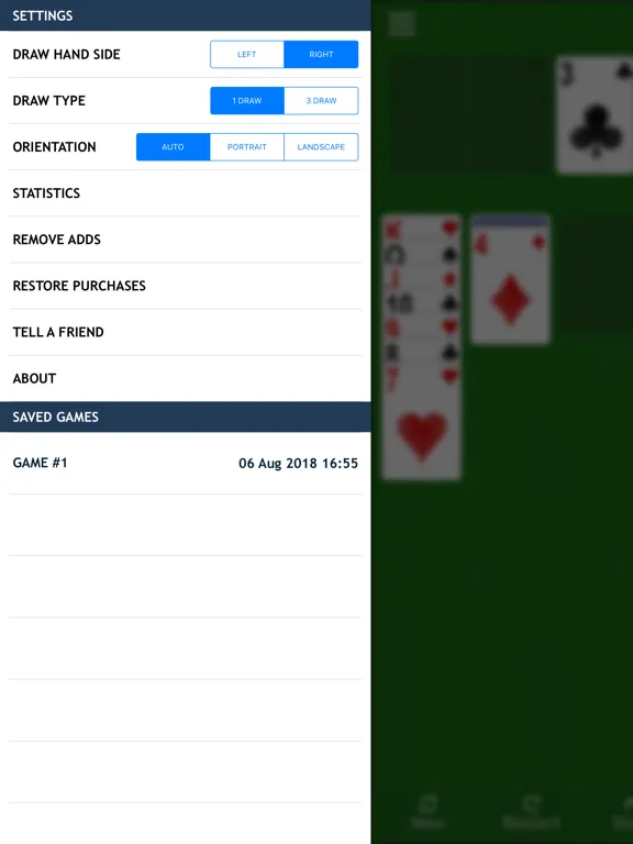Ảnh chụp màn hình của Solitaire Play iPad 