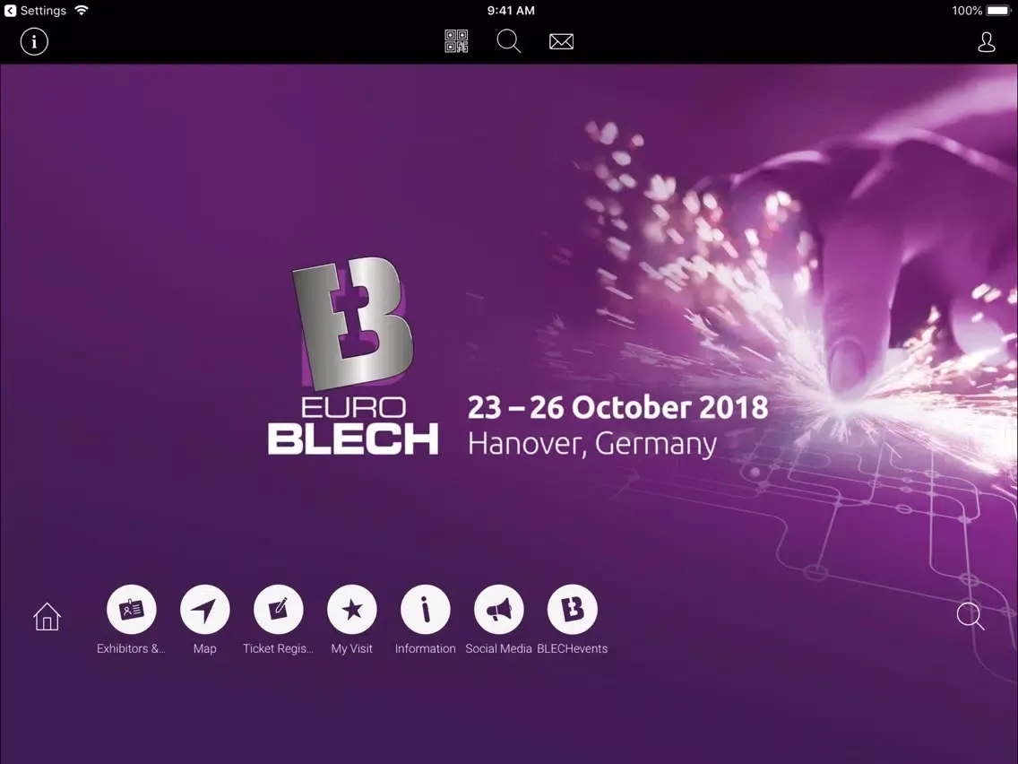 Capturas de pantalla de EuroBLECH iPad 