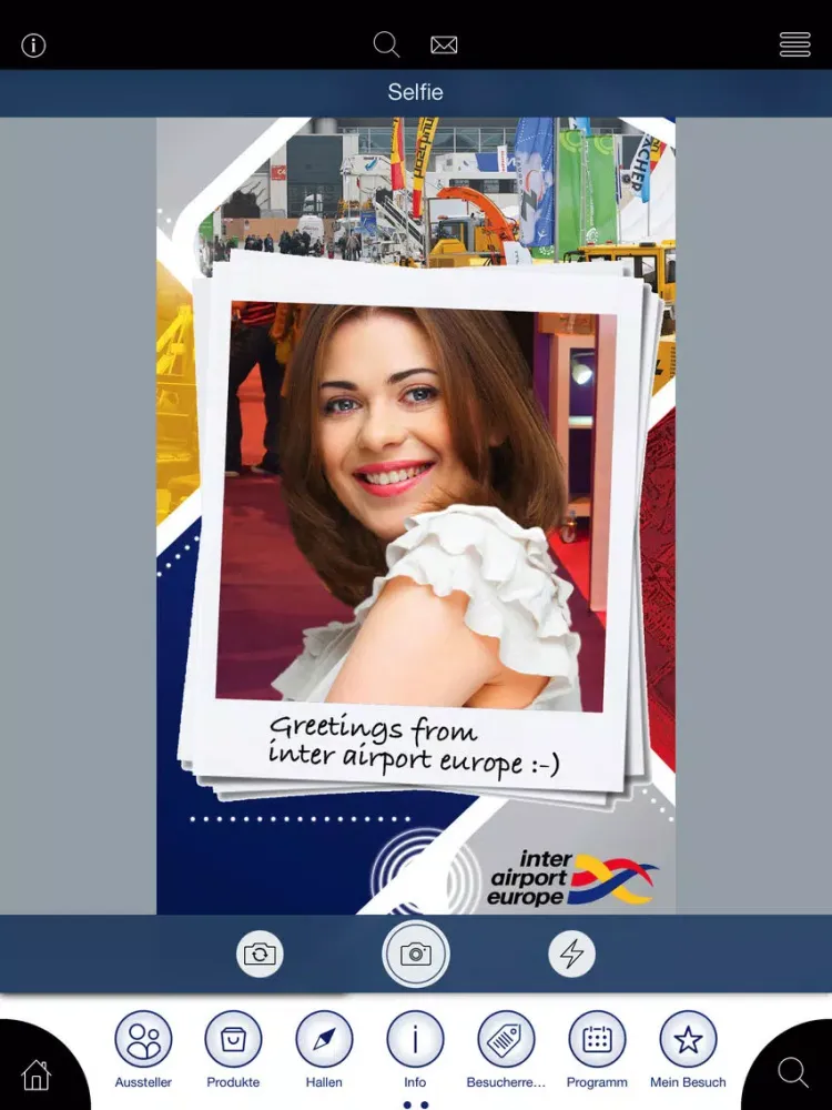 Ảnh chụp màn hình của inter airport Europe 2015 App iPad 