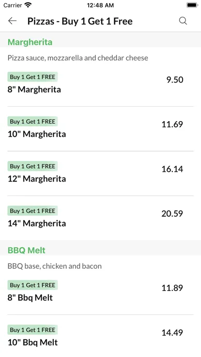 Marios Pizza, Ekran Görüntüleri