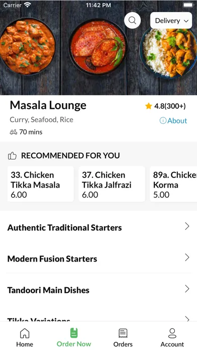 Zrzuty ekranu Masala Lounge