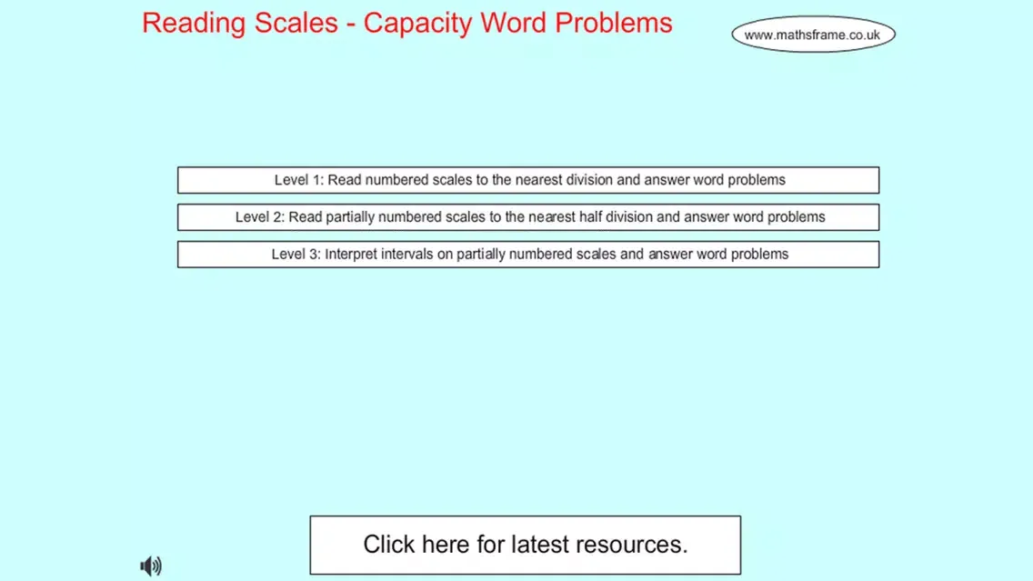 Tangkapan layar Capacity Word Problems