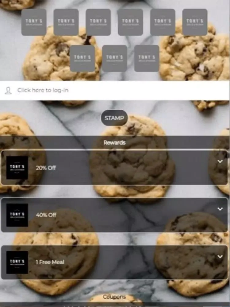 ภาพหน้าจอของ Tonys Deli and Tea Room iPad 