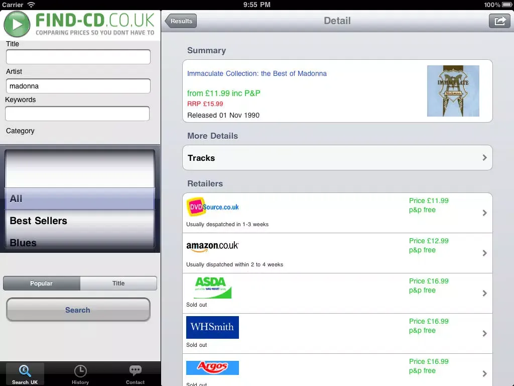 find-CD iPad  Ekran Görüntüleri