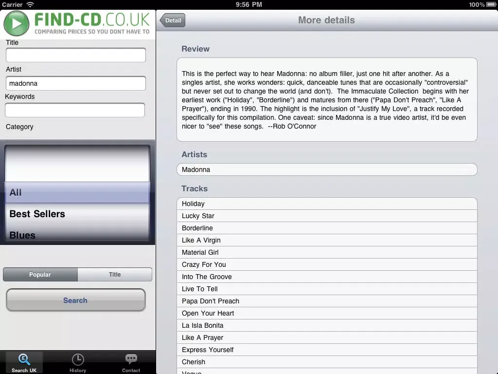 find-CD iPad  Ekran Görüntüleri