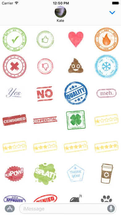 Ink Stamp - Rubber Stamp Stickers Ekran Görüntüleri