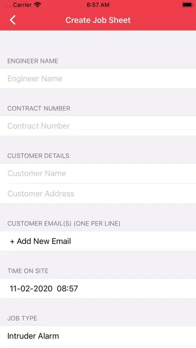 Zrzuty ekranu Calibre Job Sheet