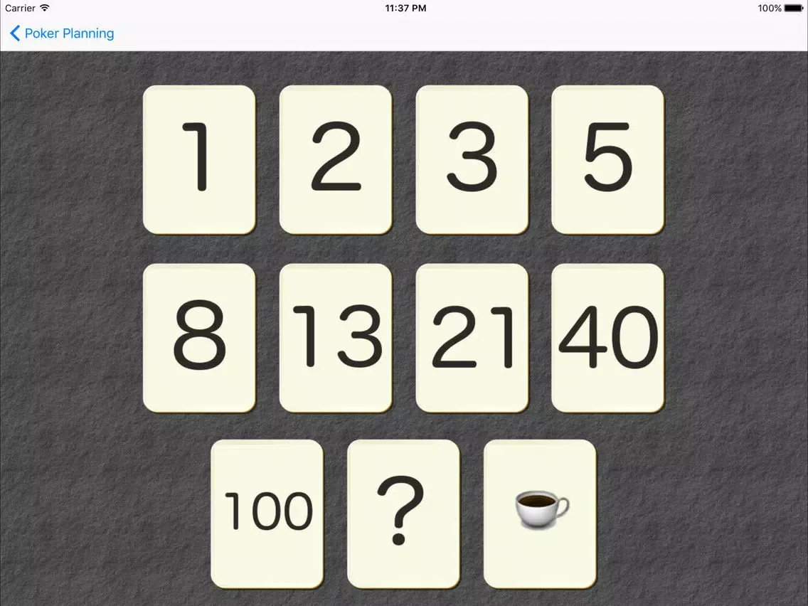 Скриншоты Poker Planning (Agile Estimation) iPad 