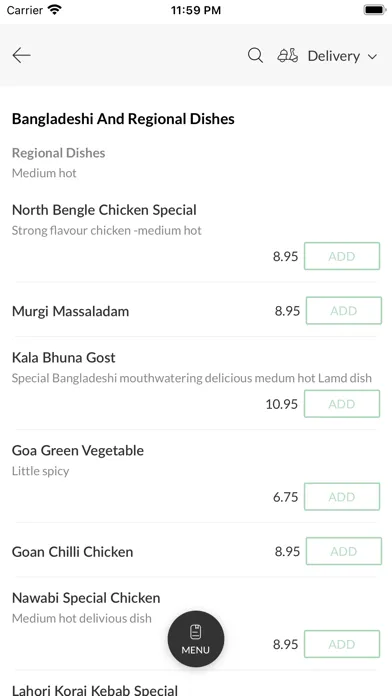 Скриншоты Miriam Indian Cuisine.
