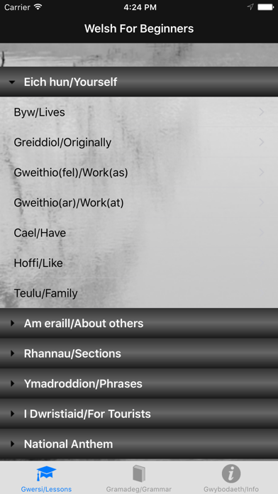 Captures d'écran de Welsh for Beginners