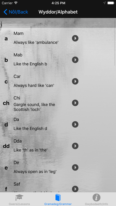 Captures d'écran de Welsh for Beginners
