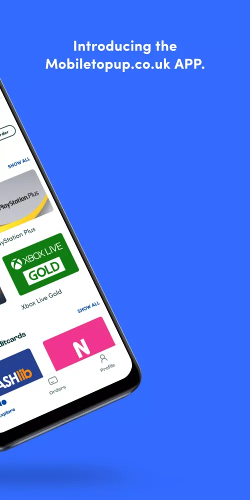 Ảnh chụp màn hình của Mobiletopup.co.uk