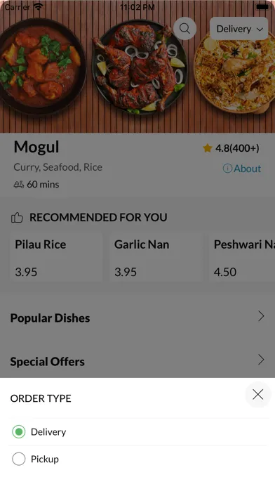 Capturas de tela do Mogul.