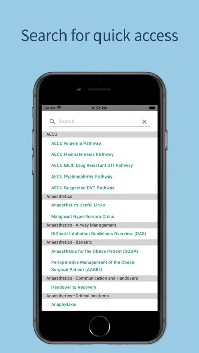 Captures d'écran de Frimley Health Guidelines