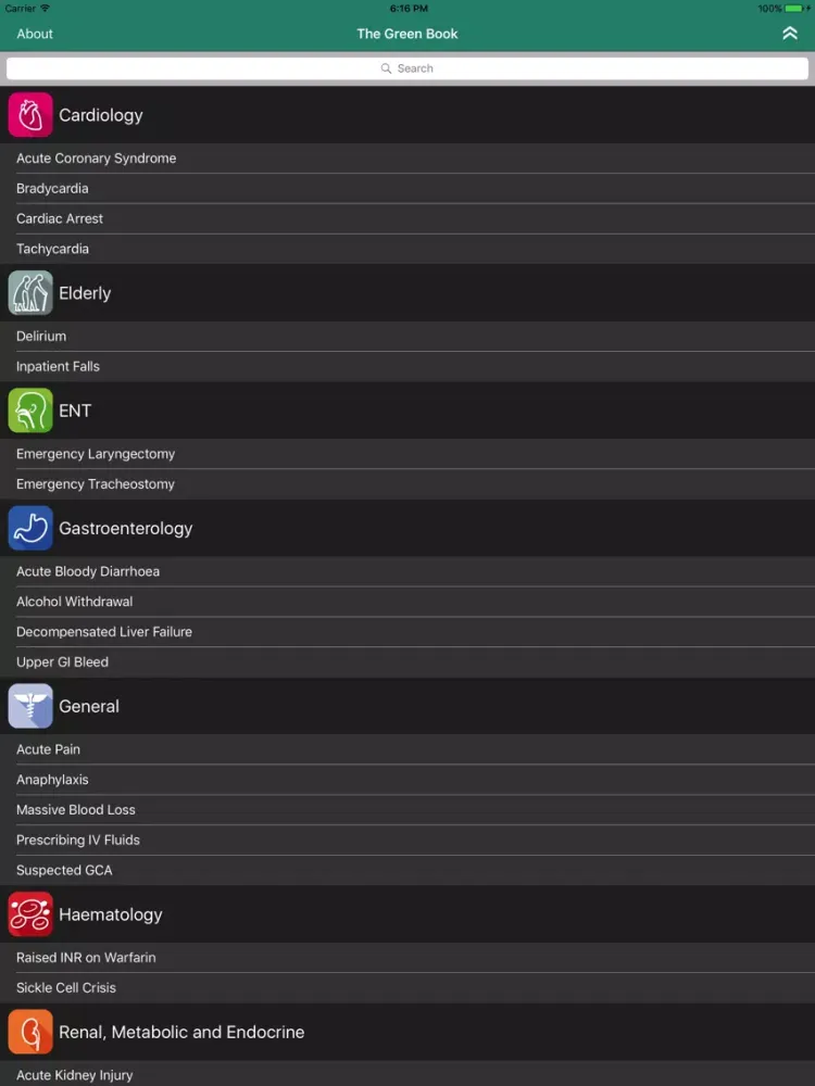 صور Green Book Clinical Guidelines iPad 