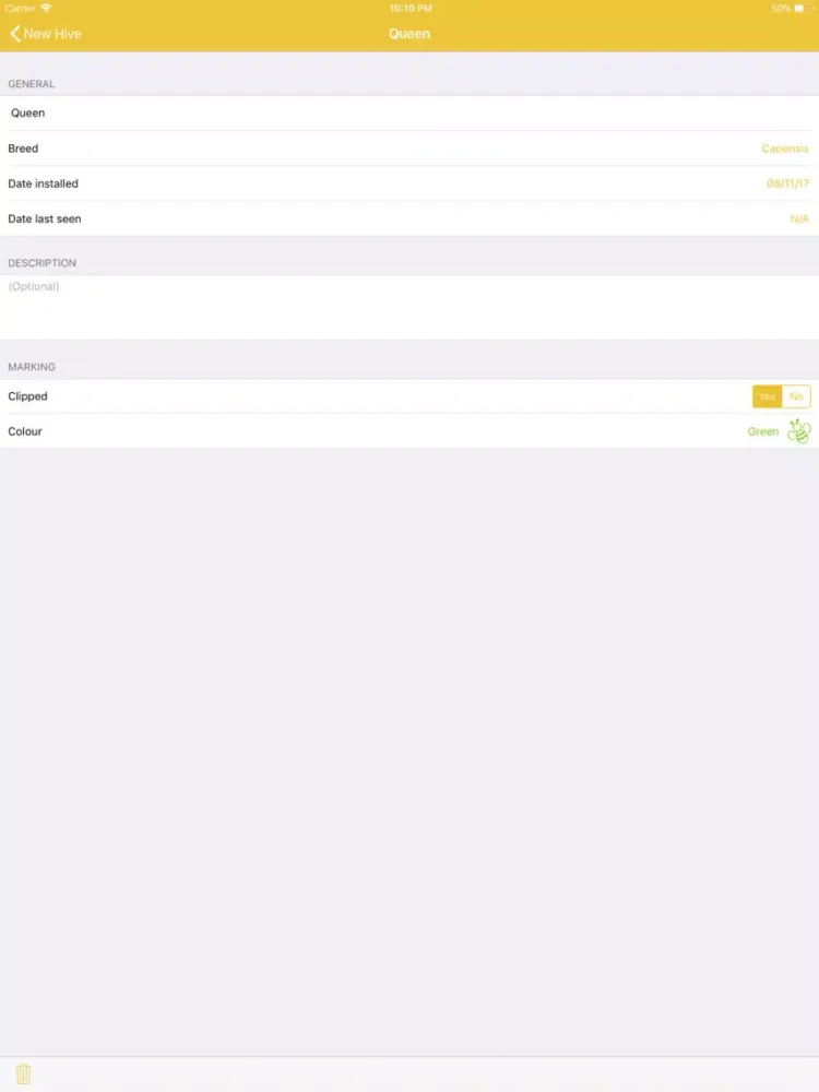 Bee Appy - Hive Management iPad 應用截圖