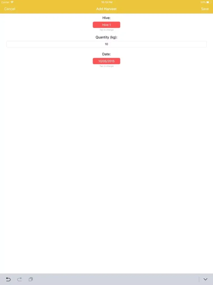 Bee Appy - Hive Management iPad 應用截圖