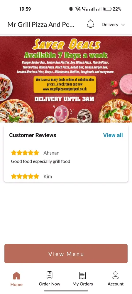 Mr Grill Pizza And Peri Peri Screenshots