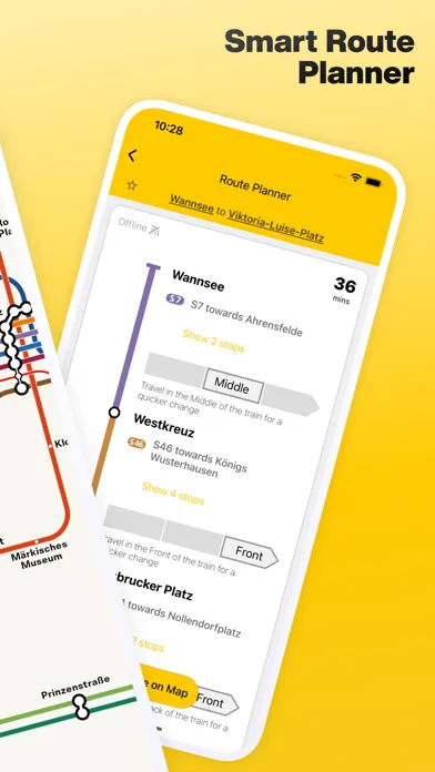 Capturas de tela do Berlin Subway: S & U-Bahn map