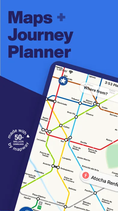 Zrzuty ekranu Madrid Metro - Map and Routes