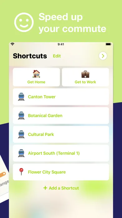 Guangzhou Metro Route planner Screenshots