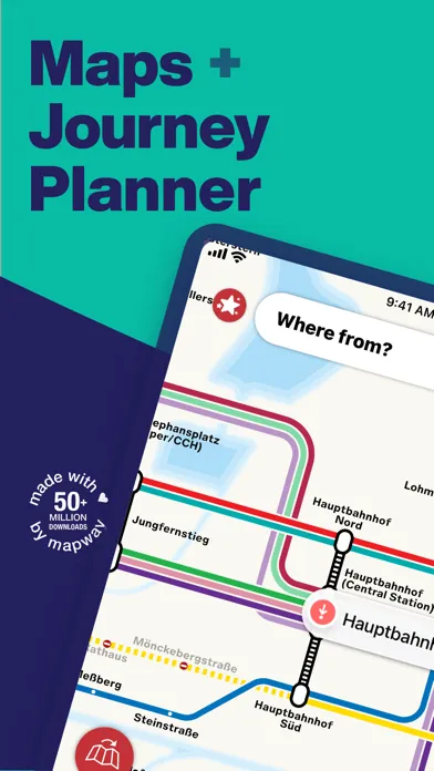 Hamburg Metro - Map & Route应用截图