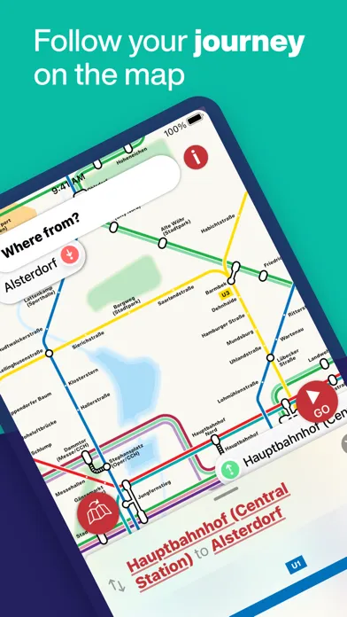 Hamburg Metro - Map & Route应用截图