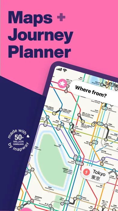 ภาพหน้าจอของ Tokyo Metro Subway Map