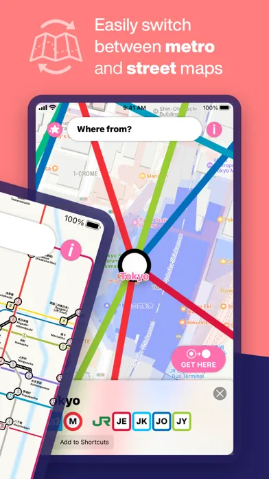 ภาพหน้าจอของ Tokyo Metro Subway Map